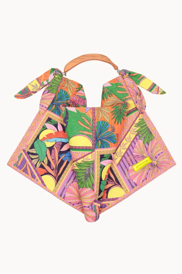 4 Giveness Pop Foulard bag fazzoletto raso fantasia