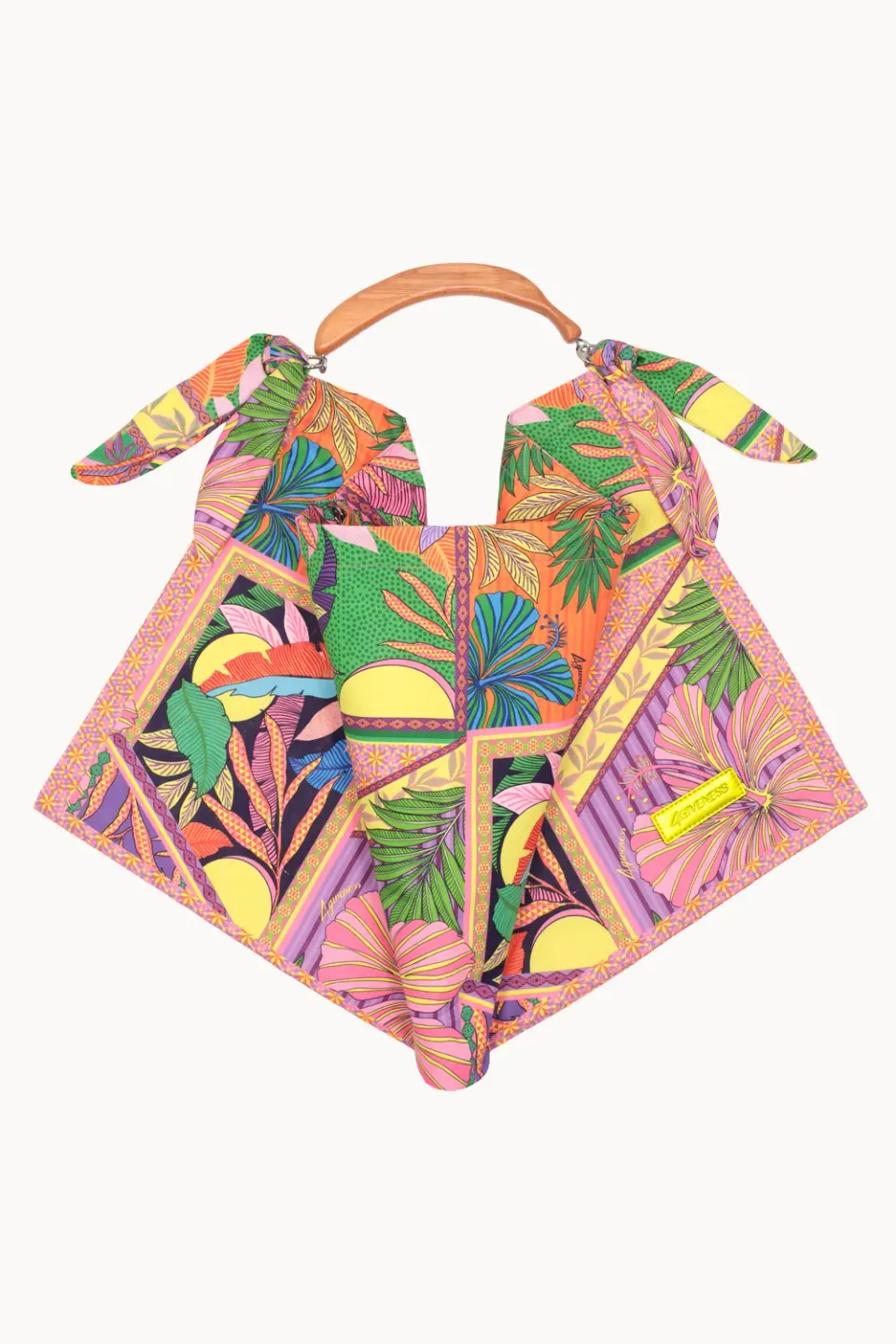 4 Giveness Pop Foulard bag fazzoletto raso fantasia