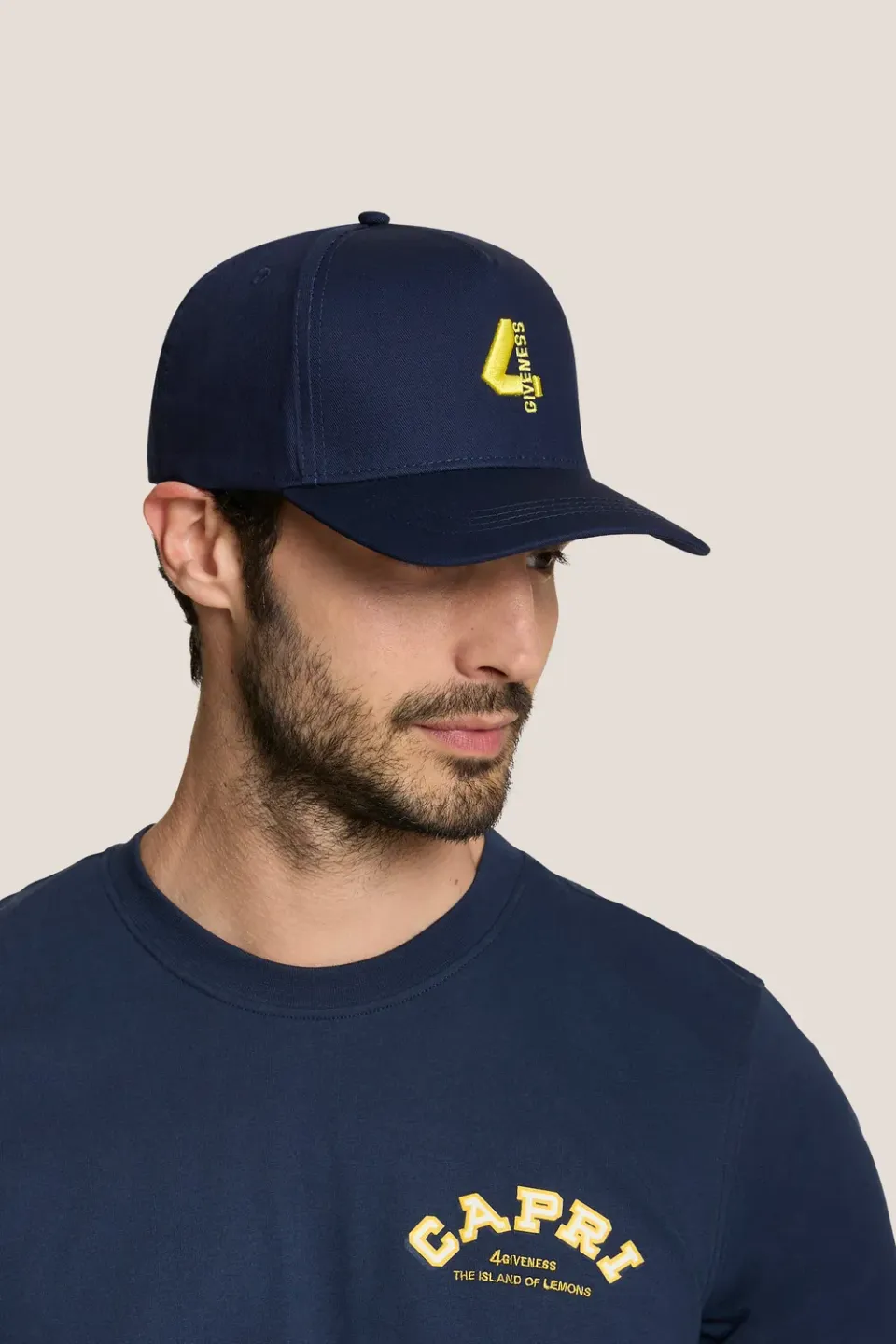 4 Giveness Basic cappello baseball uomo blu taglia U