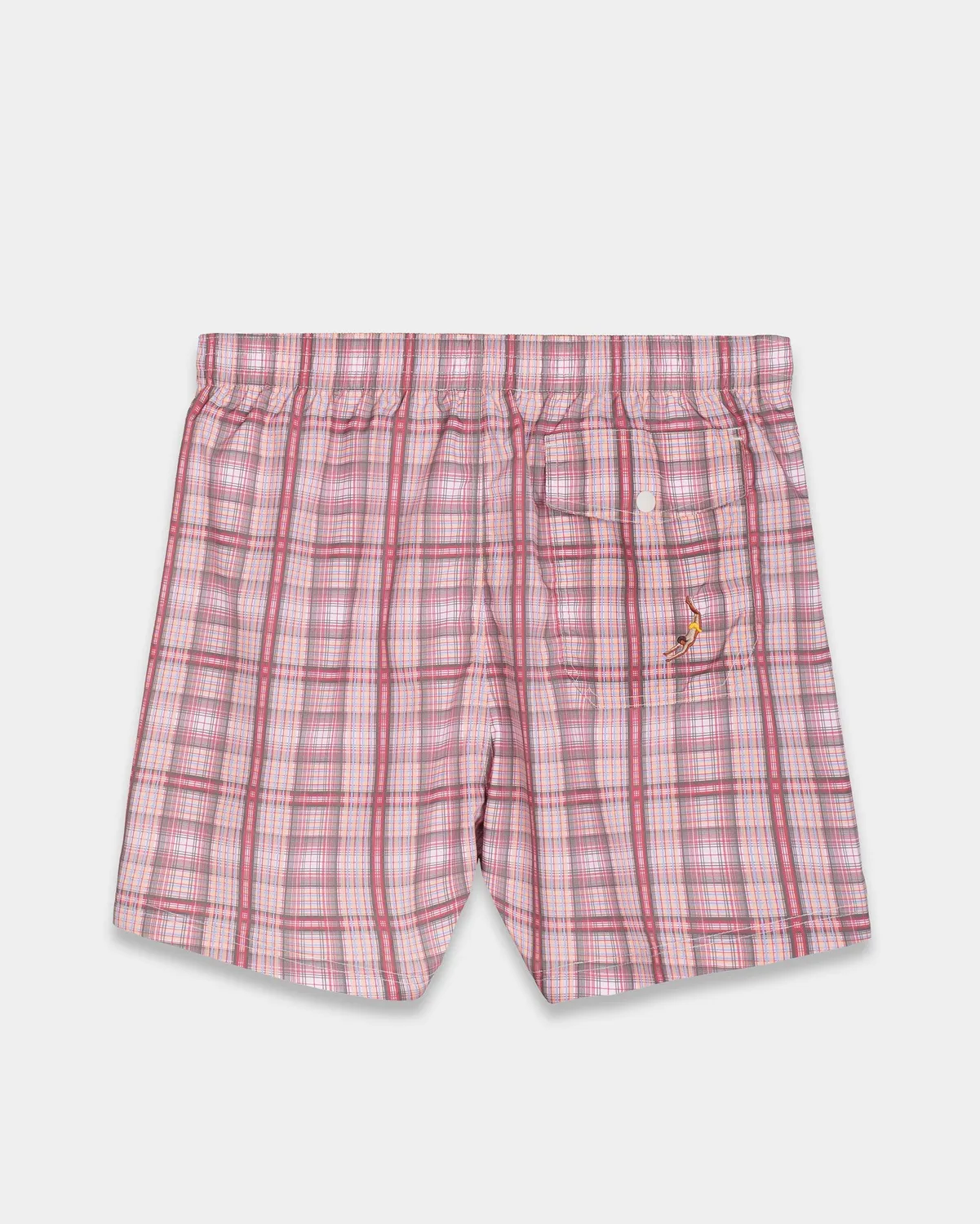Mosso Sunwear Red Micro Check Costume Mare Rosso Quadretti