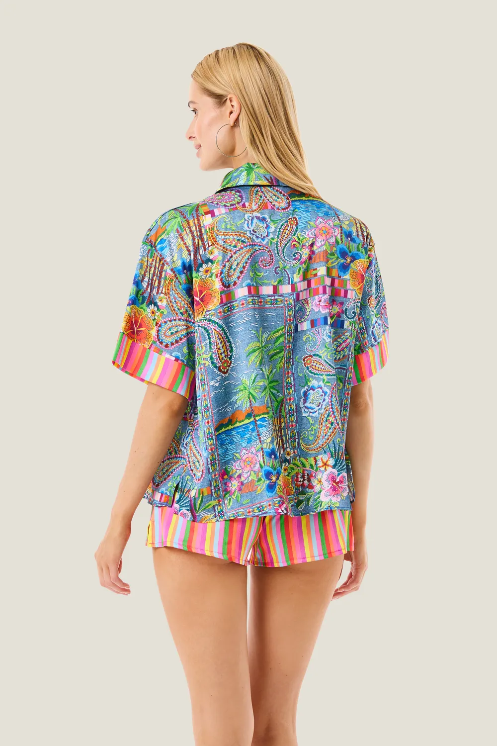 4 Giveness Mexican camicia denim cover up