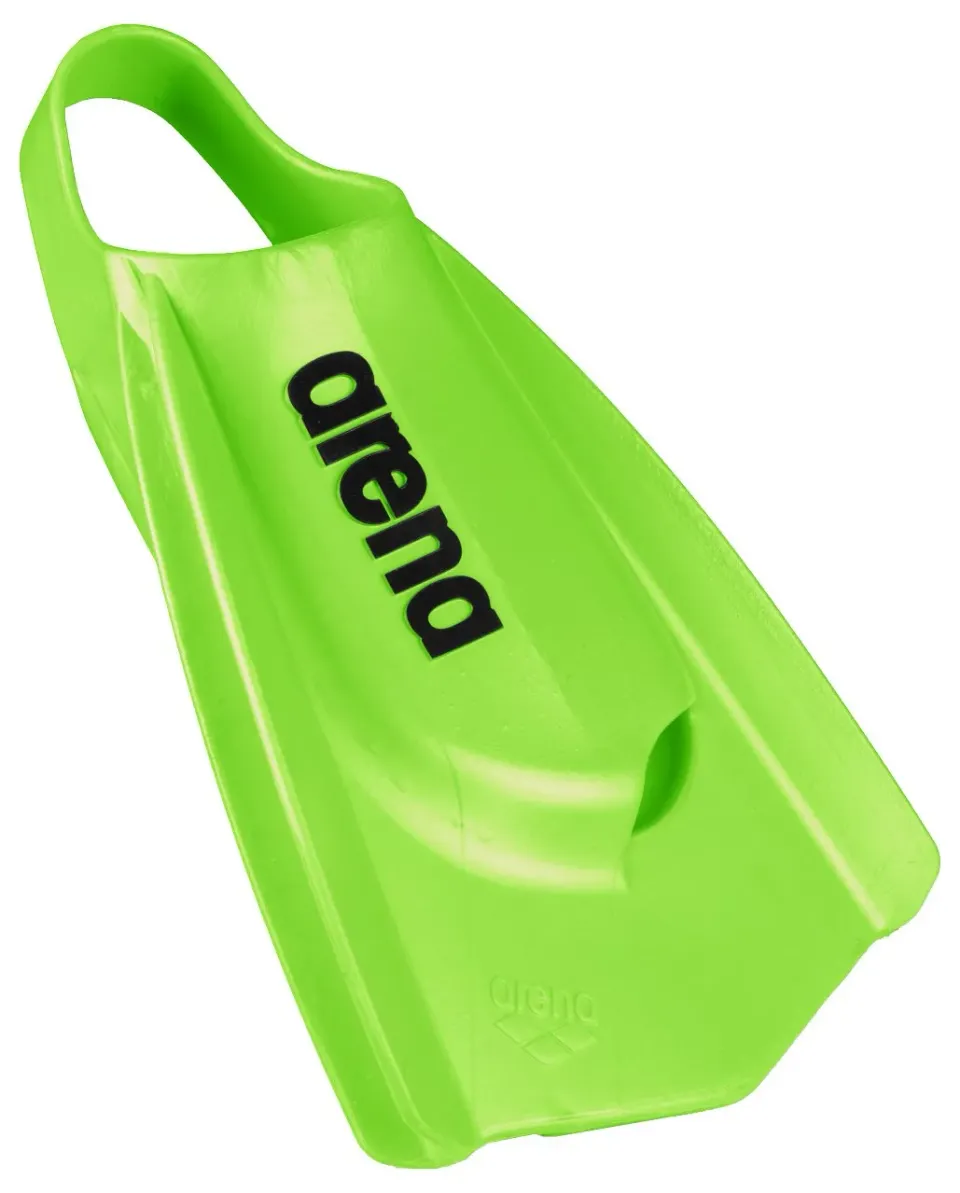 Arena Powerfin Pro pinne corte verde 46-47 silicone