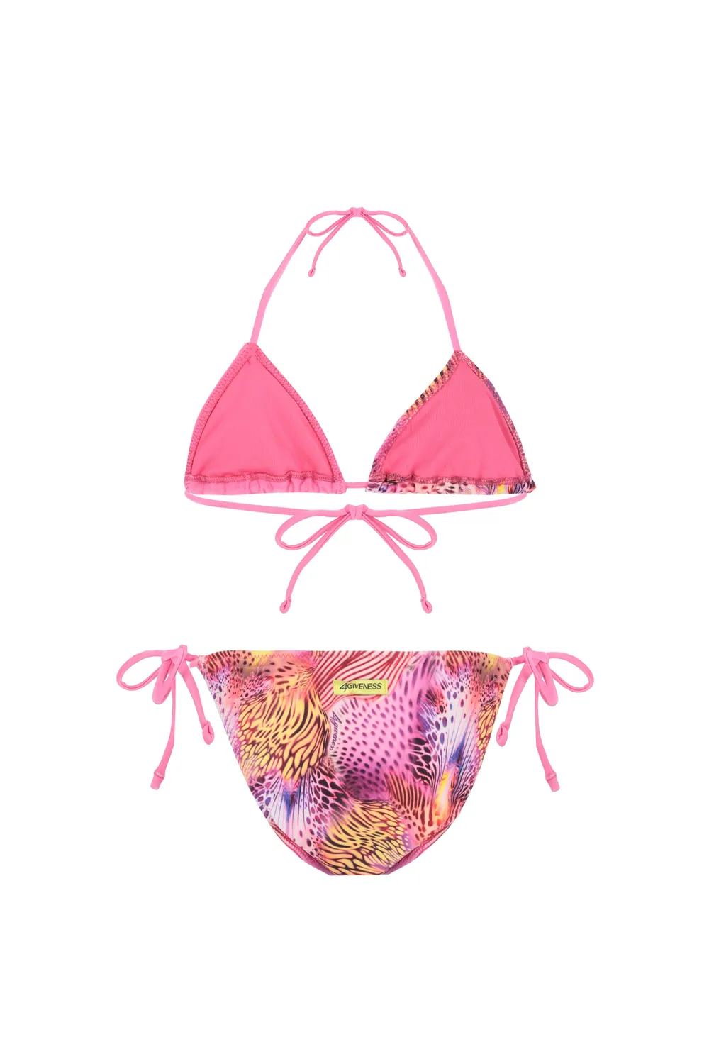 4Giveness Pink Butterfly bikini triangolo bimba