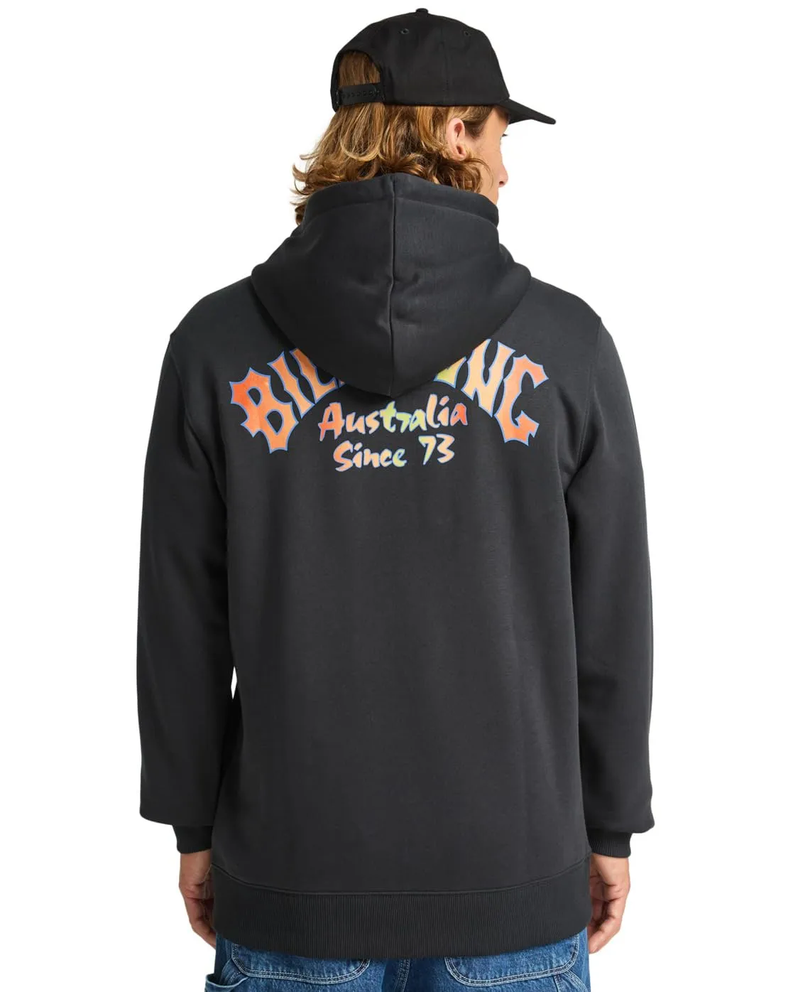Billabong Foundation ZH felpa uomo nero con cappuccio