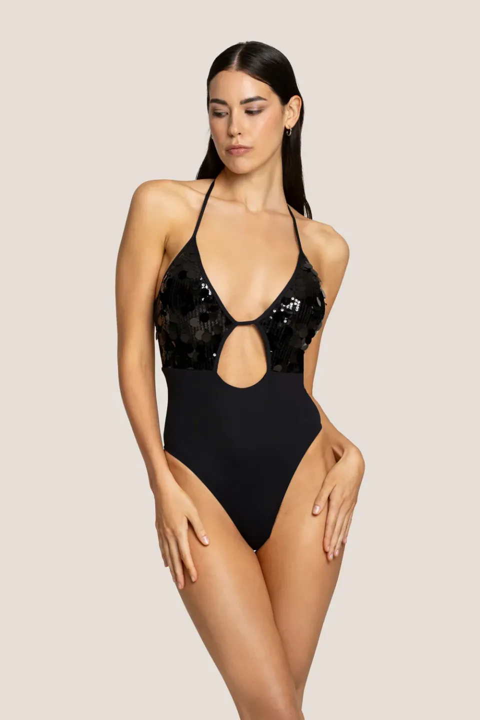 4 Giveness Luxe Style costume intero paillettes var. unica