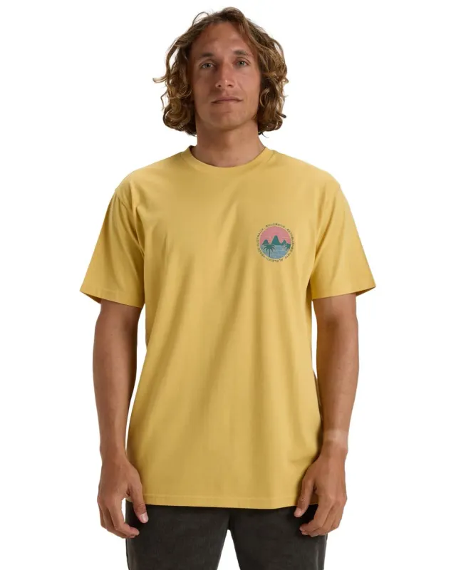 Billabong Brightness SS t-shirt uomo L Senape cotone