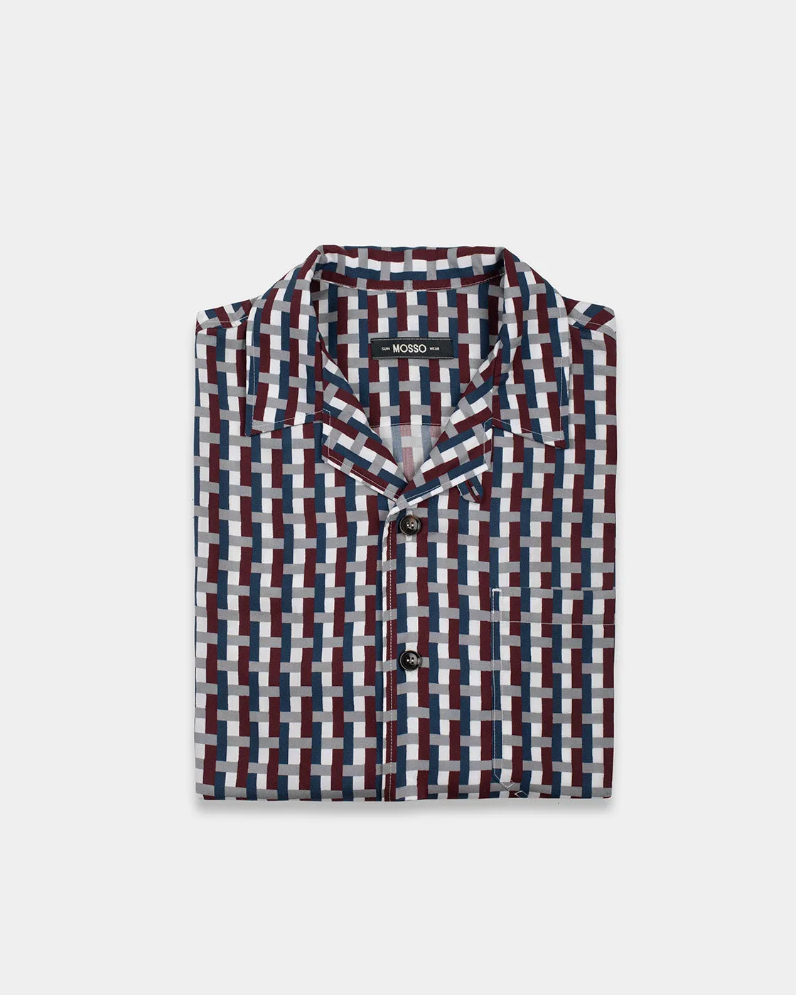 Mosso Sunwear Intreccio camicia multicolor manica corta