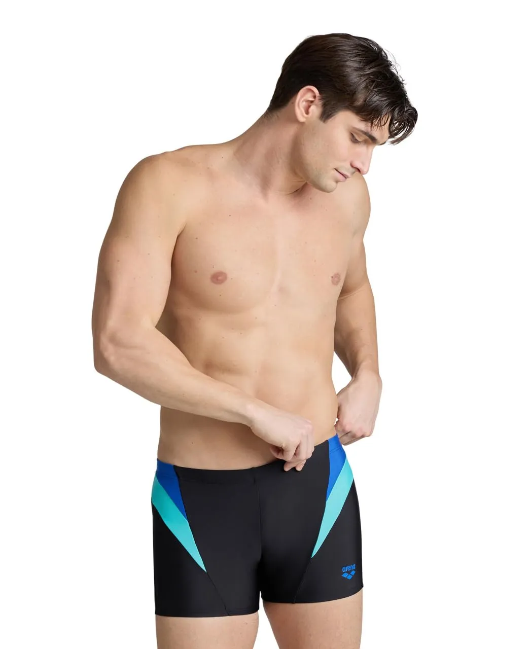 Arena Swim Short Panel boxer mare uomo 52 nero blu