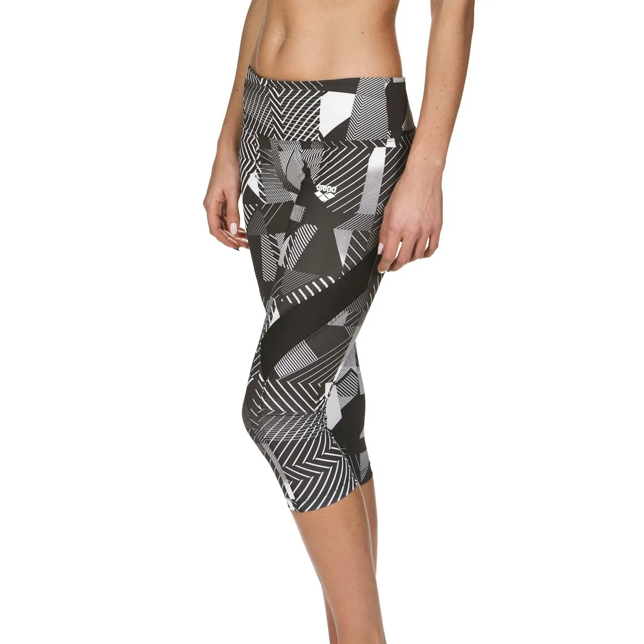 Arena Gym Leggings 3/4 Donna Glitch elasticizzati
