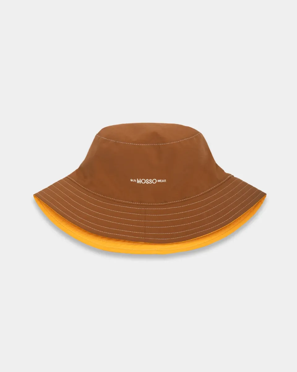 Mosso Sunwear Bucket cappello reversibile marrone ocra
