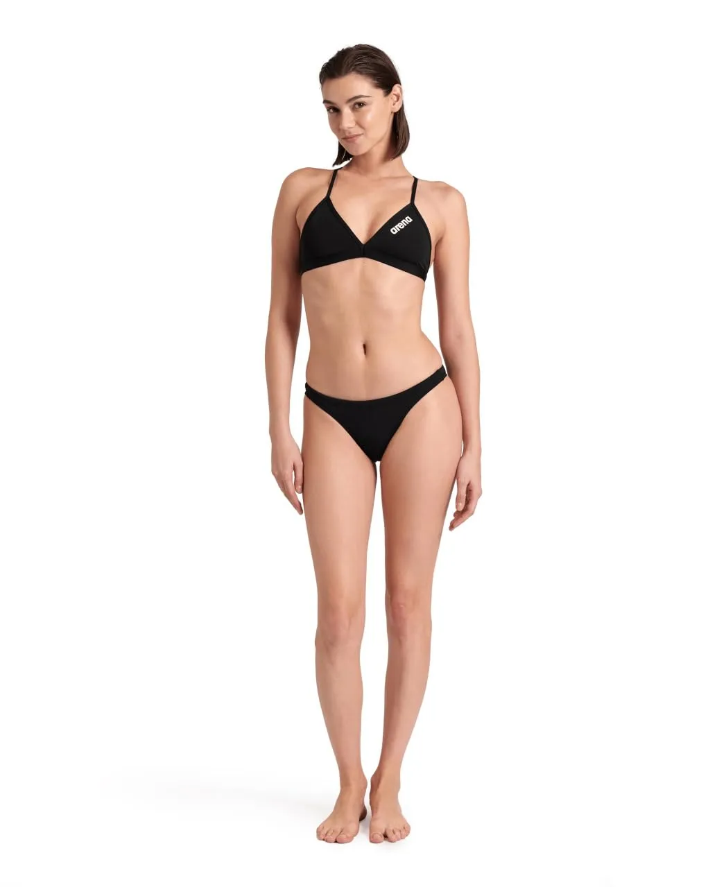 Arena Team Swim Solid slip donna 44 nero allenamento