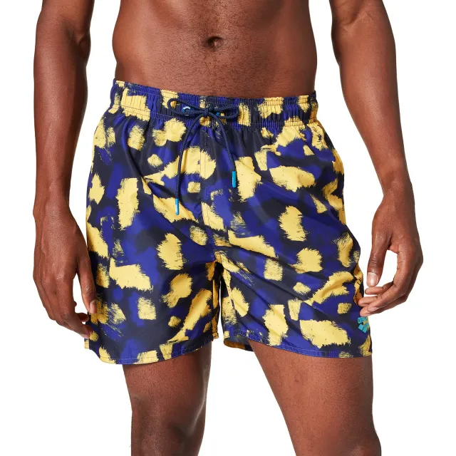 Arena Fundamentals Allover boxer uomo navy multi corto