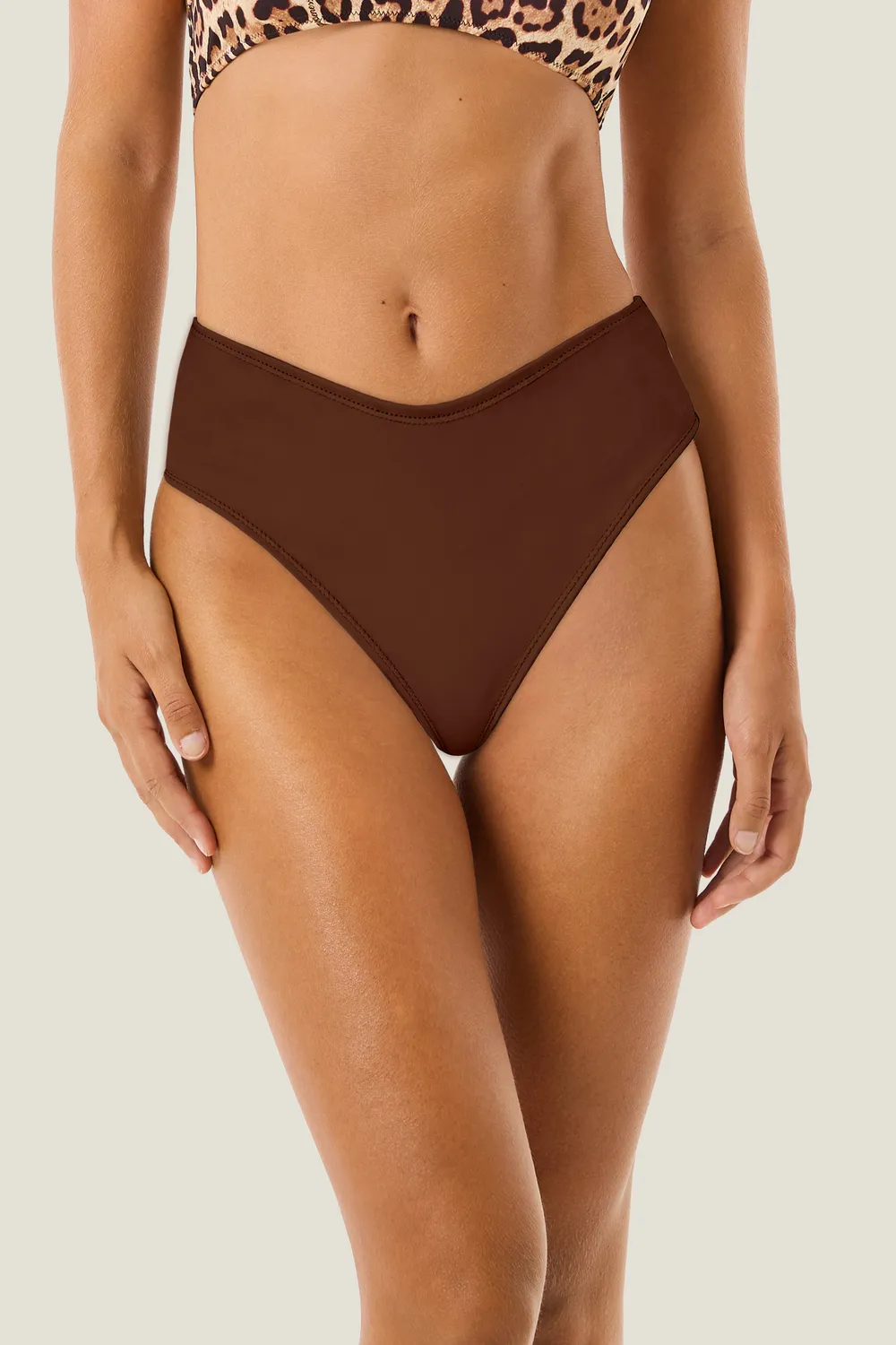 4 Giveness Exchange Color slip bikini vita alta nero