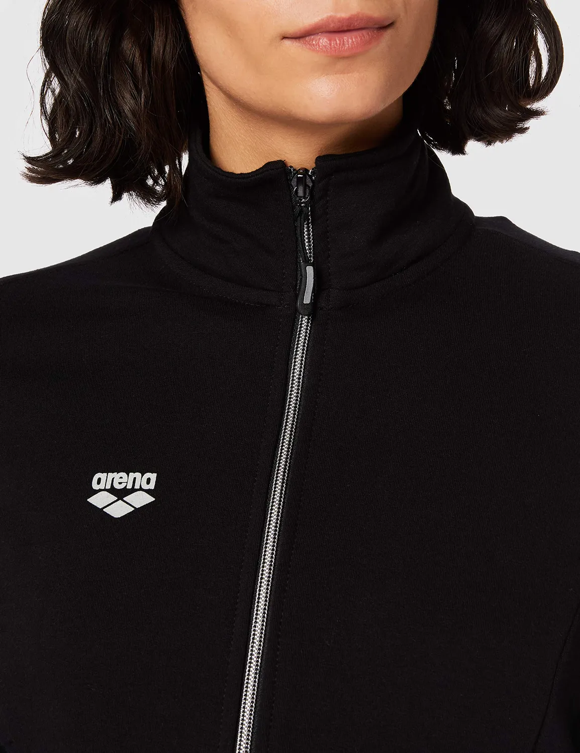 Arena Rib Insert F/Z Jacket felpa donna nera S