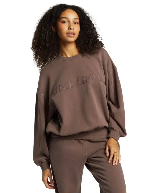 Billabong Palmin Kendal Crew felpa donna L Kona morbida