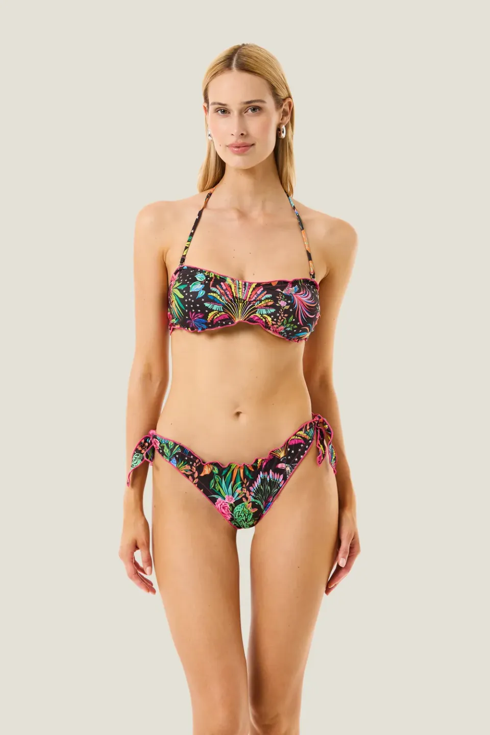4Giveness Maya Dream bikini fascia tropicale stampa unica