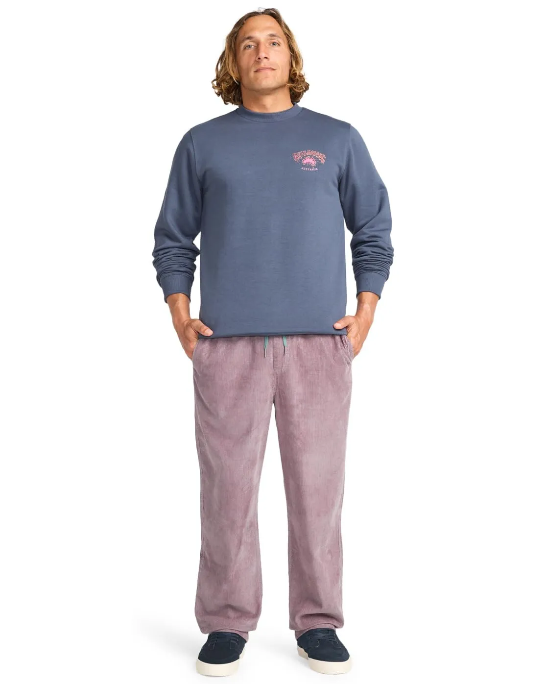 Billabong Foundation CR felpa uomo Blu Ombra S in cotone