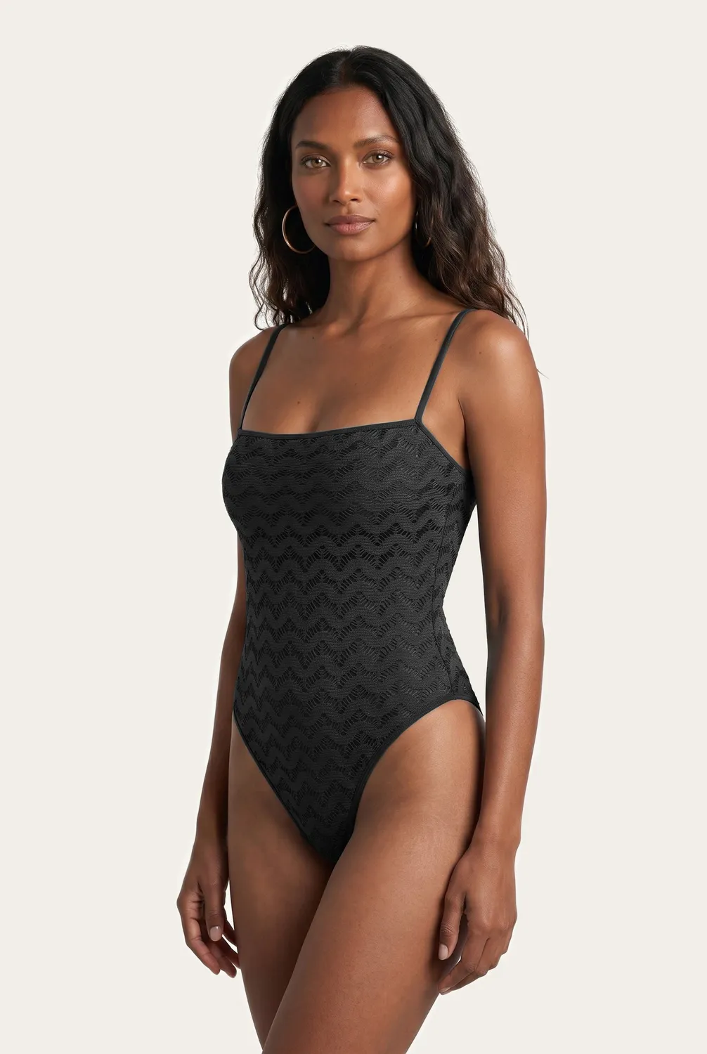 4 Giveness Olimpionico Scollo Dritto Mesh Crochet intero