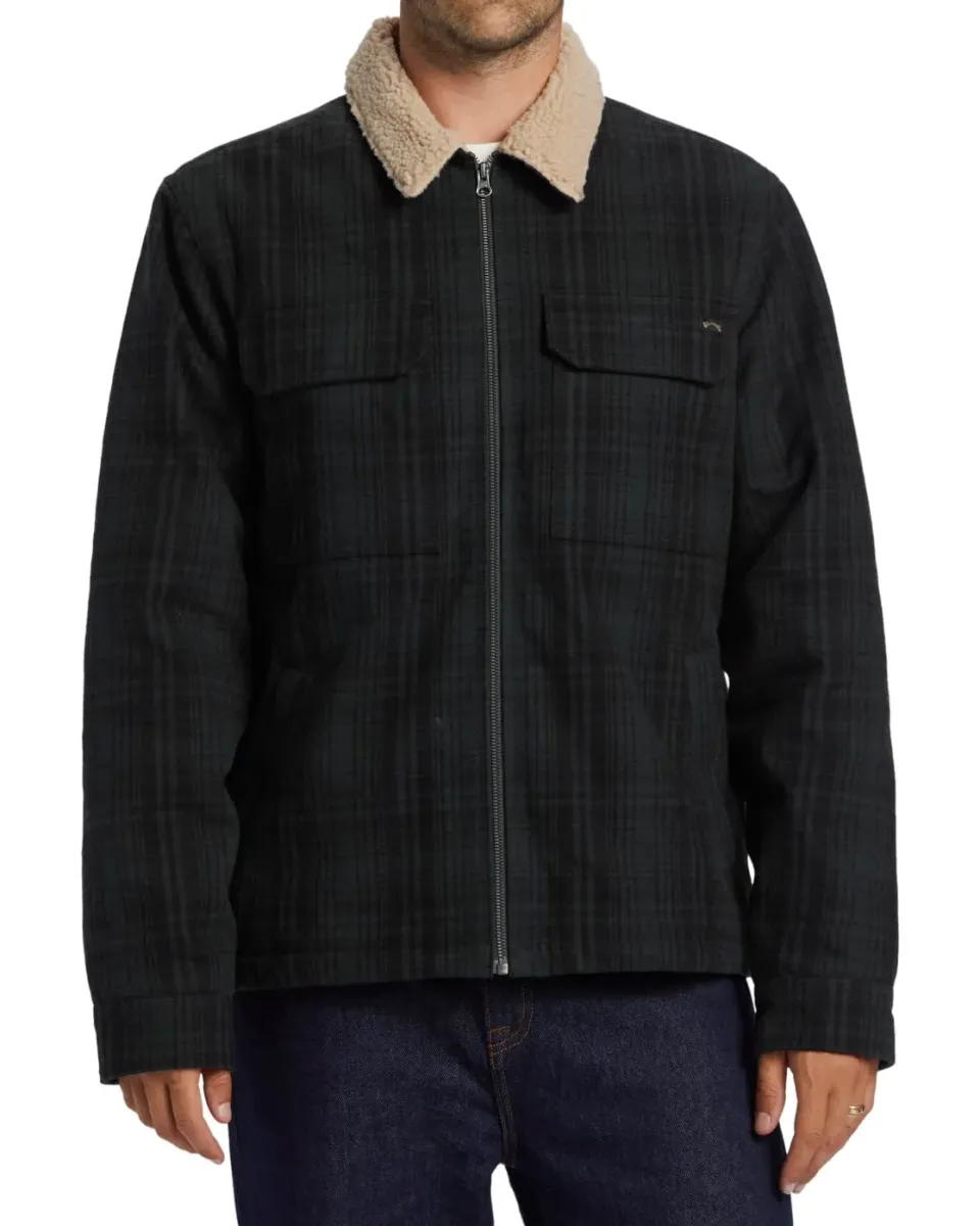 Billabong Barlow Sherpa giacca uomo marrone antivento