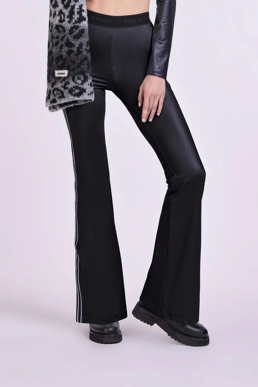 4 Giveness Paw leggings nero lycra fascia logo