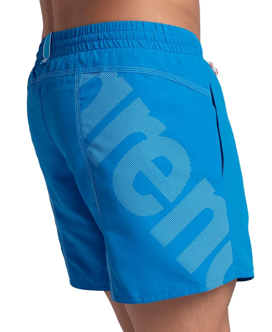 Arena Pro_File Logo pantaloncino uomo blu lago-bianco