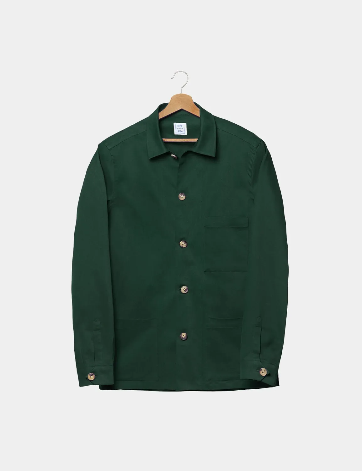 Ripa Ripa Chiaia Pino giacca uomo verde cotone