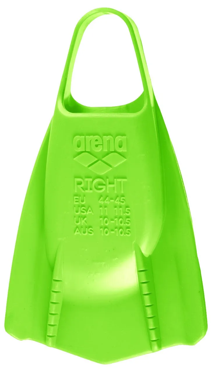 Arena Powerfin Pro pinne corte verde 46-47 silicone