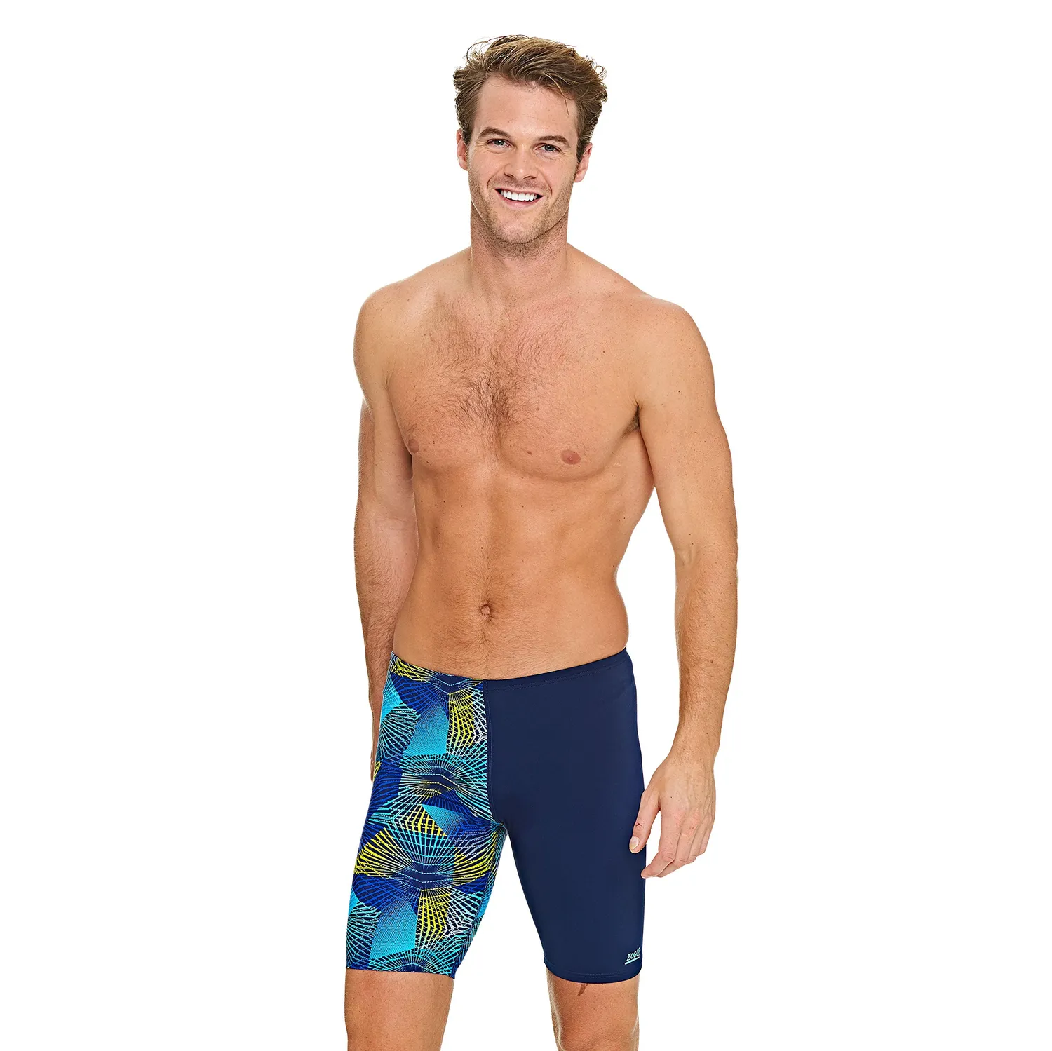 Zoggs Spiro Jammer Costume Uomo Aqualast Cloro Resistente