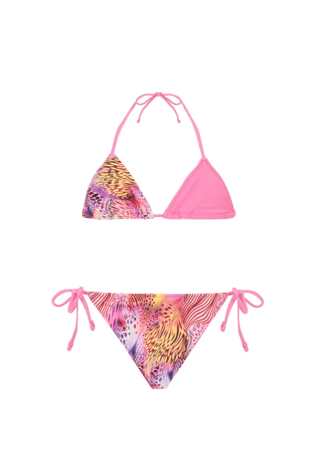 4Giveness Pink Butterfly bikini triangolo bimba