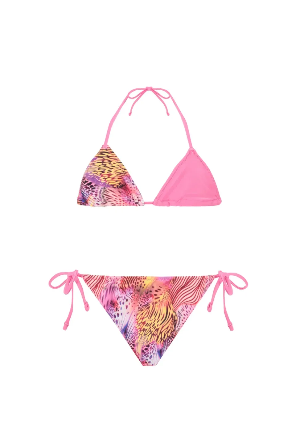 4Giveness Pink Butterfly bikini triangolo bimba