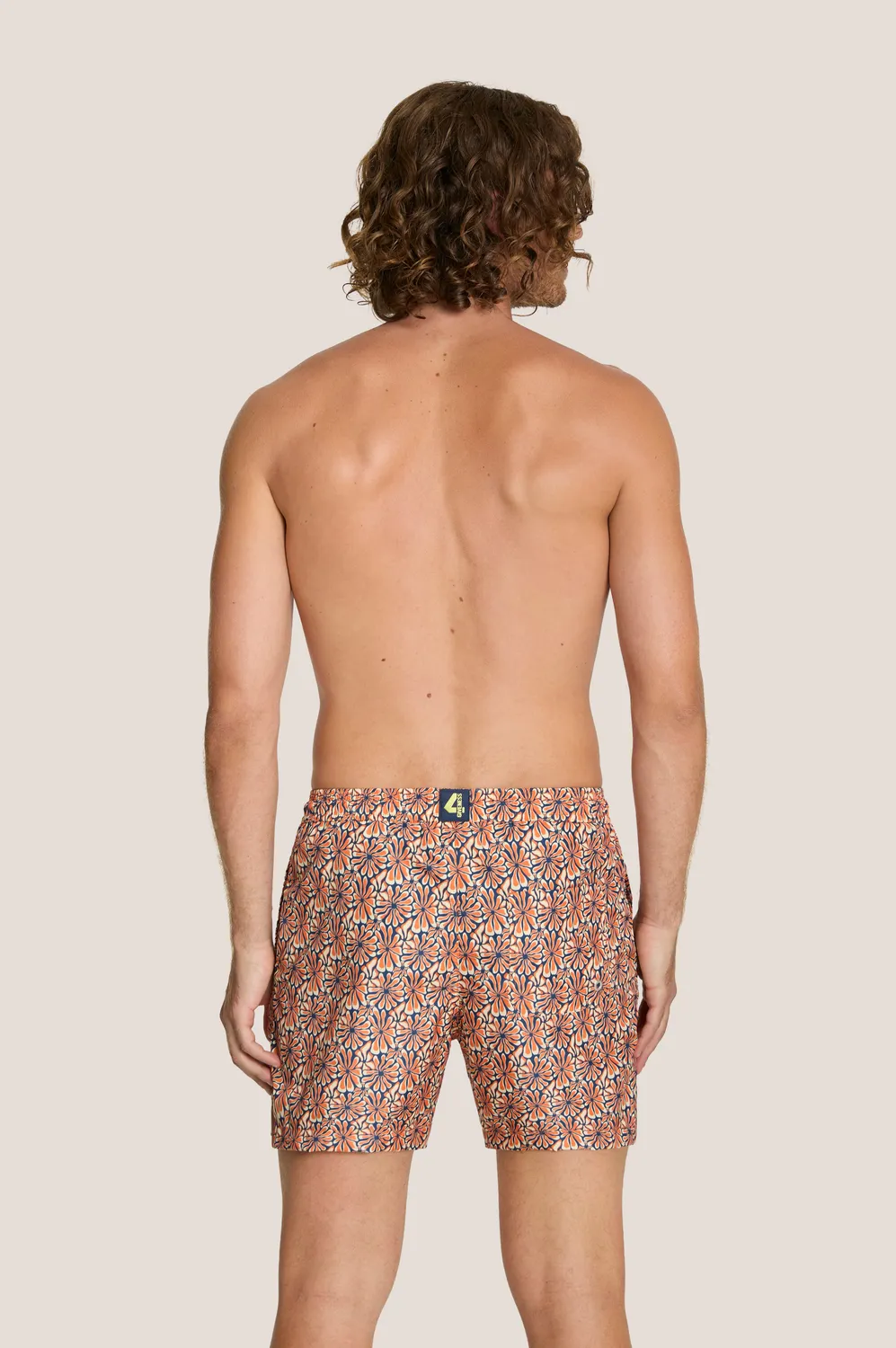 4 Giveness Flower short mare uomo bianco floreale