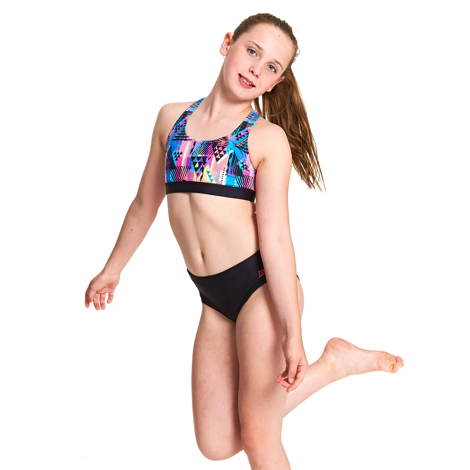 Zoggs Labrynth Muscle costume 2 pezzi spalle scoperte