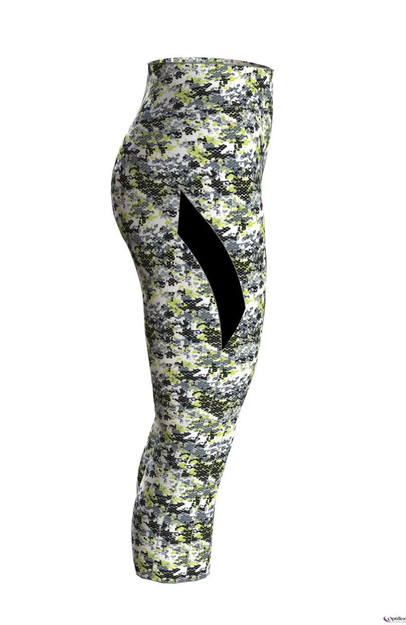 Arena Gym 3/4 Tights Leggings 3/4 Donna aderenti