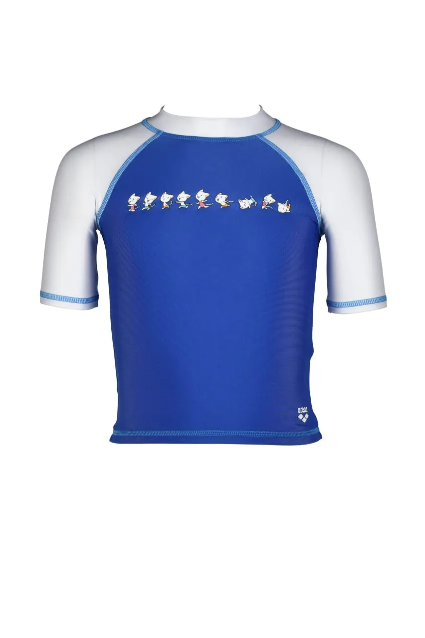 Arena Friends maglia UV bimbi 1-2 anni Royal-white UPF40+