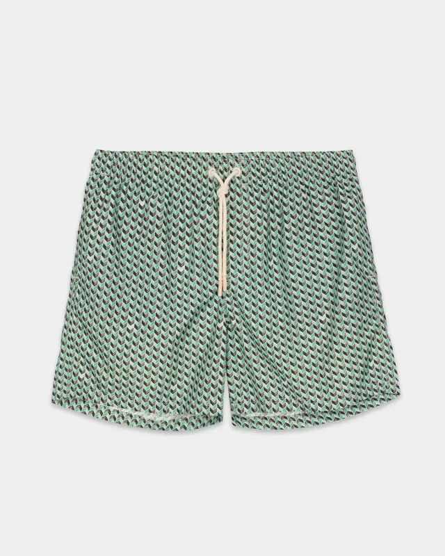 Mosso Sunwear Grains costume salvia stampa grains
