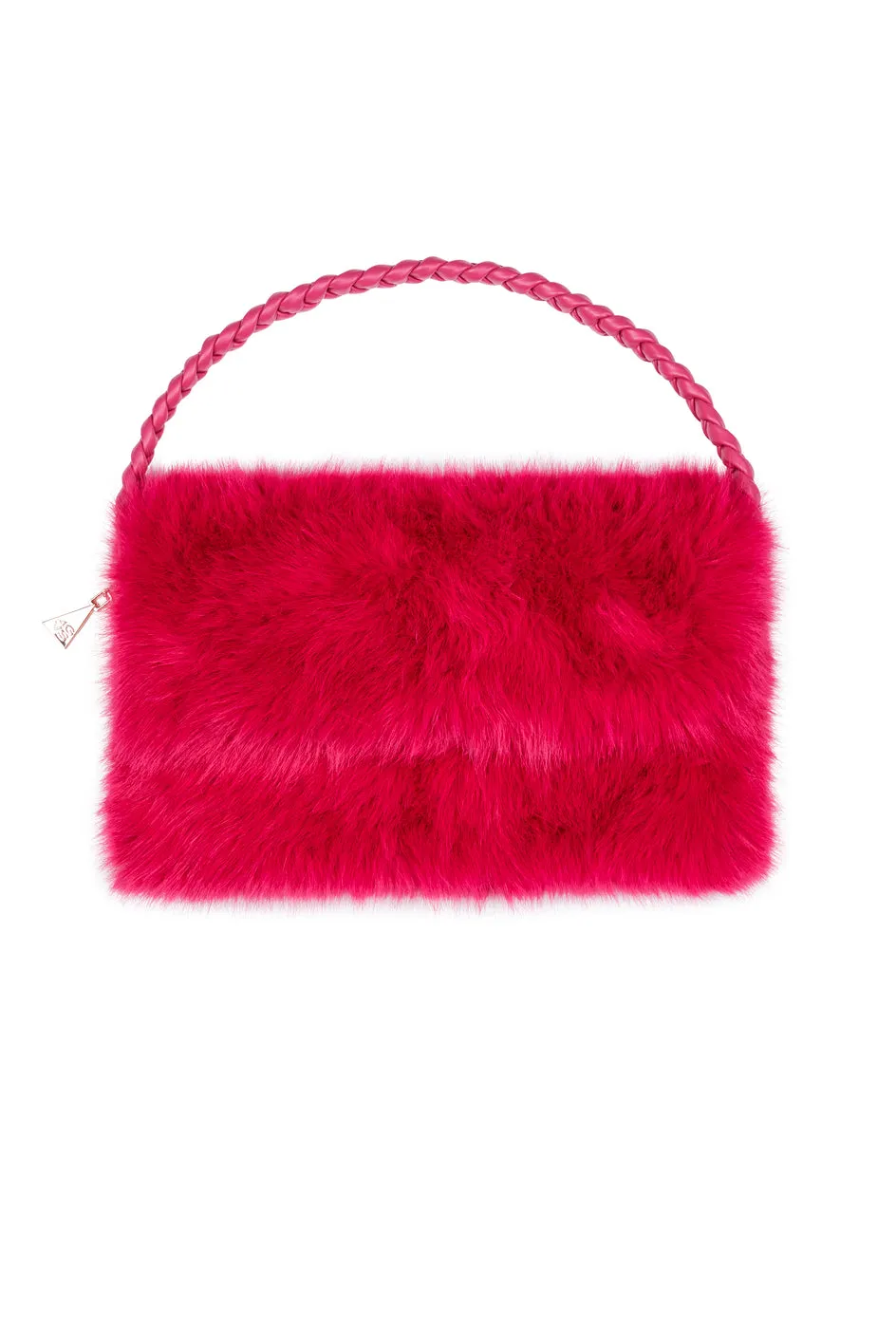4 Giveness Clutch Eco Fur Pochette Nera eco pelliccia
