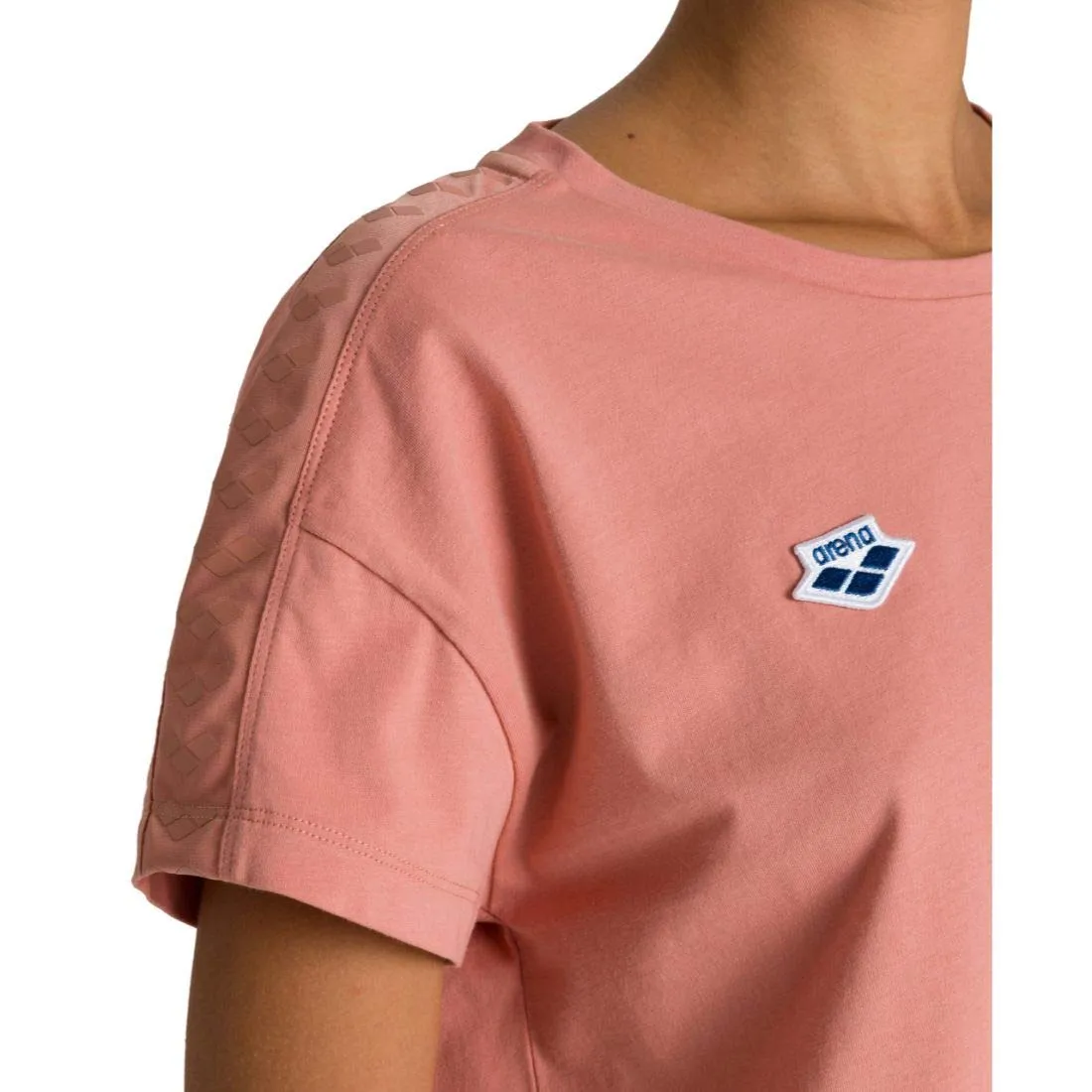 Arena Corinne Team t-shirt donna S powder pink oversize