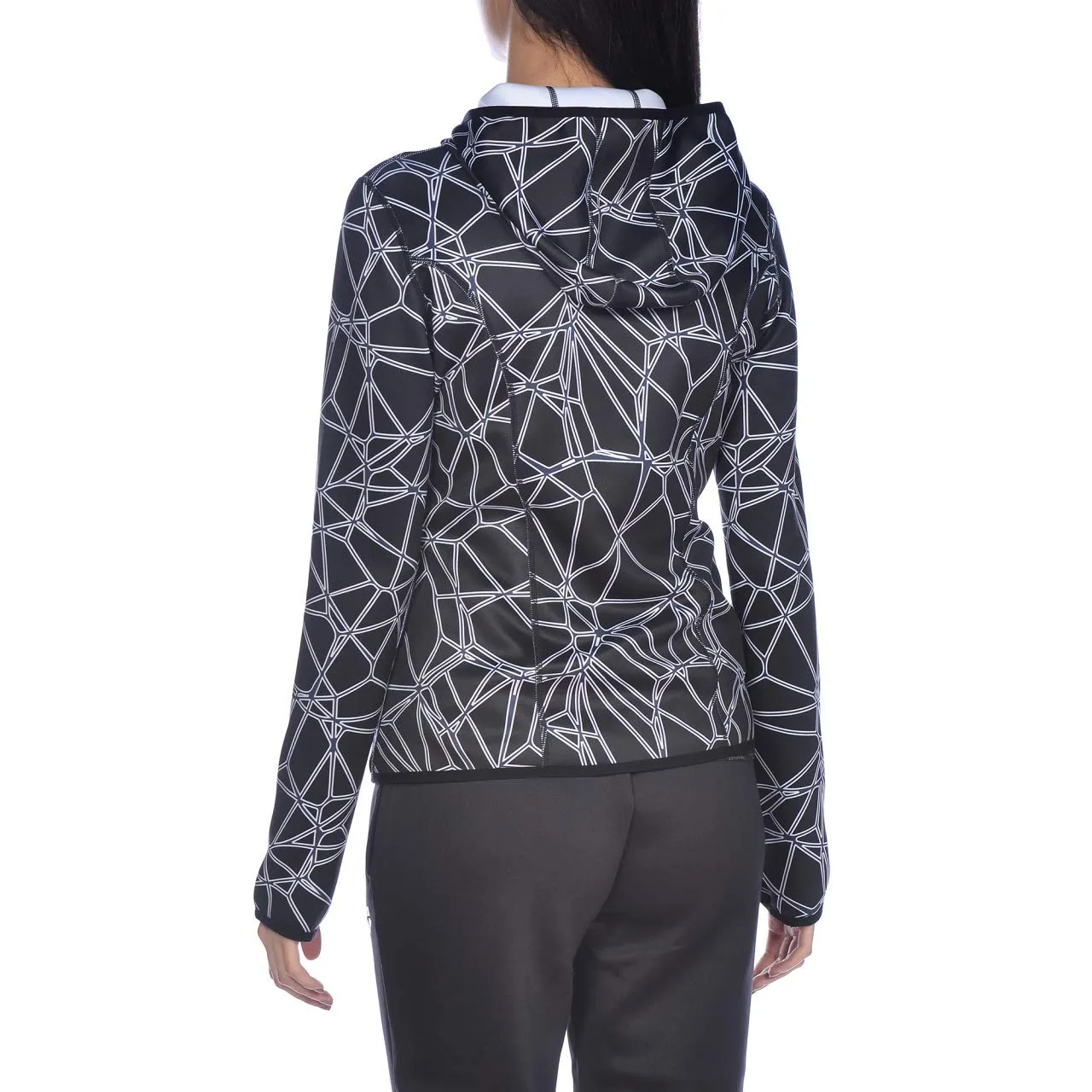 Arena Hooded Spacer giacca reversibile donna con cappuccio