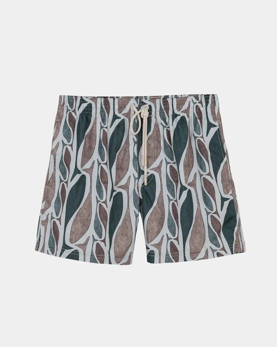 Mosso Sunwear costume boxer pesci verde riciclato