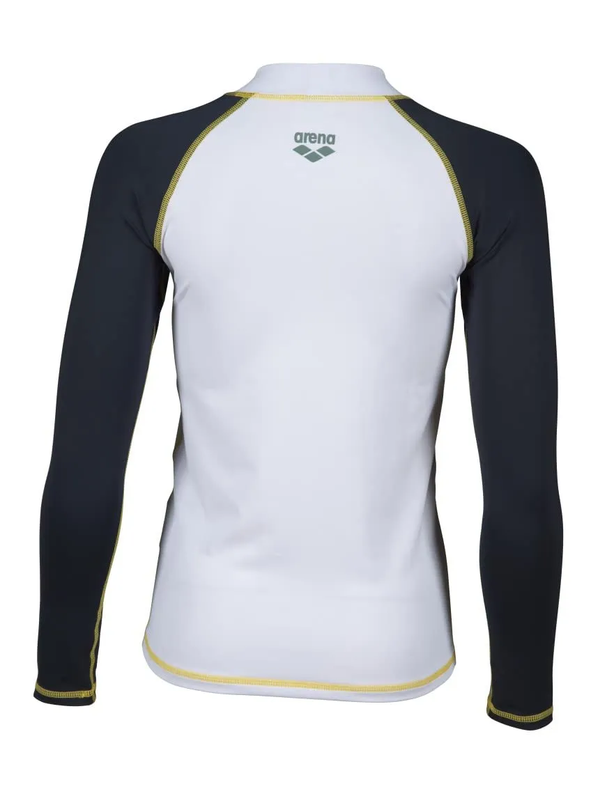 Arena Rash Vest ML Bambino 8-9 Bianco Protezione UV Mare
