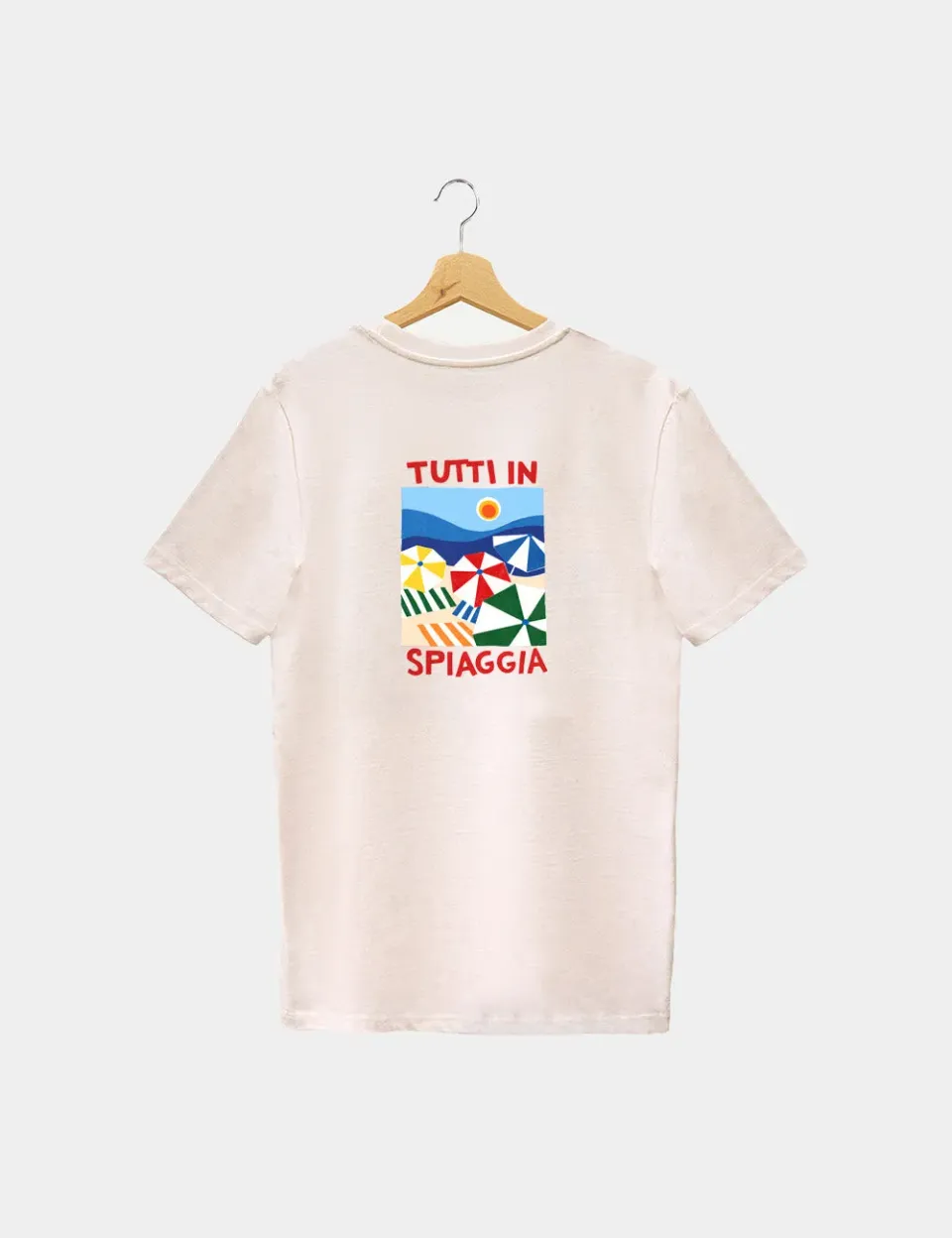 Ripa Ripa Tutti in Spiaggia t-shirt uomo grafica