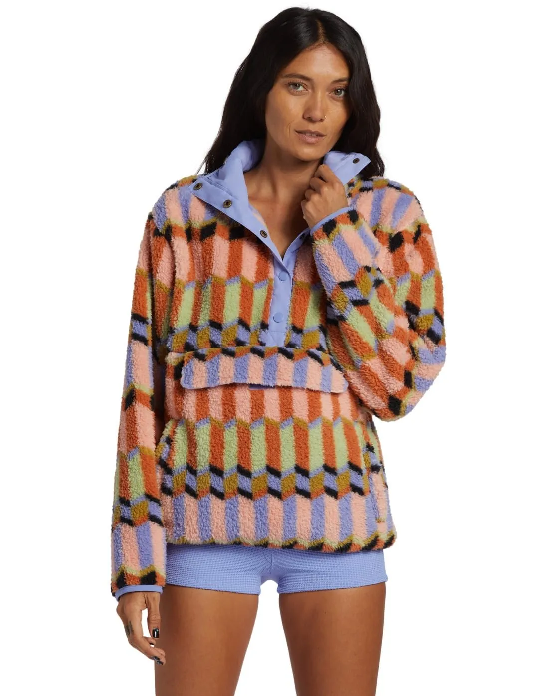 Billabong Switchback pile donna XS blue haze collo alto