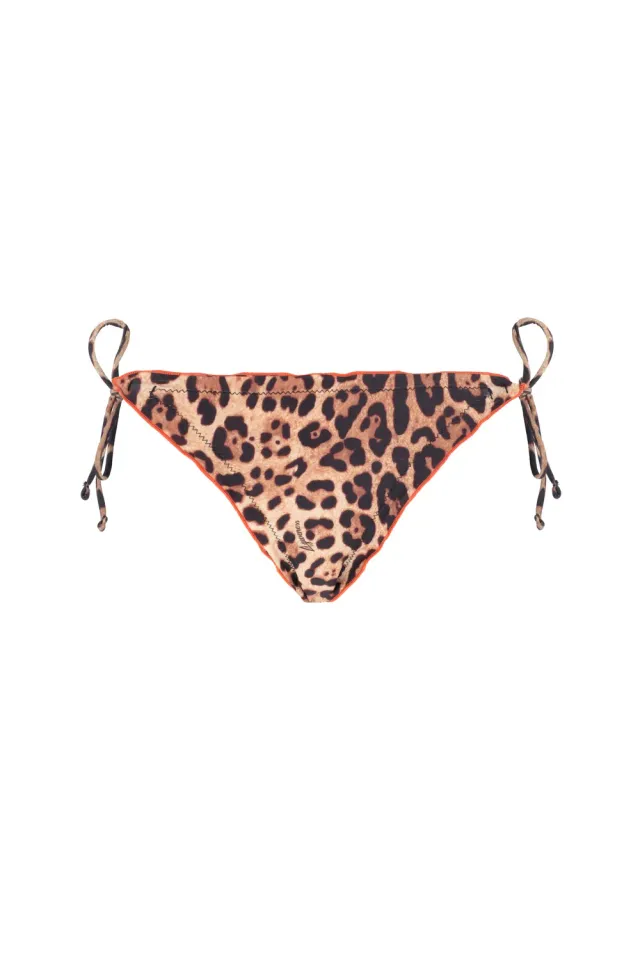 4 Giveness Exchange Leo Slip Bikini Laccetti Animalier