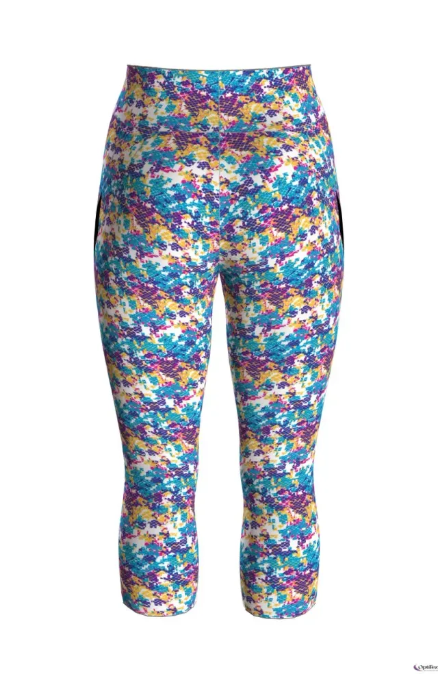 Arena Gym 3/4 leggings donna pinocchietto nero traspirante
