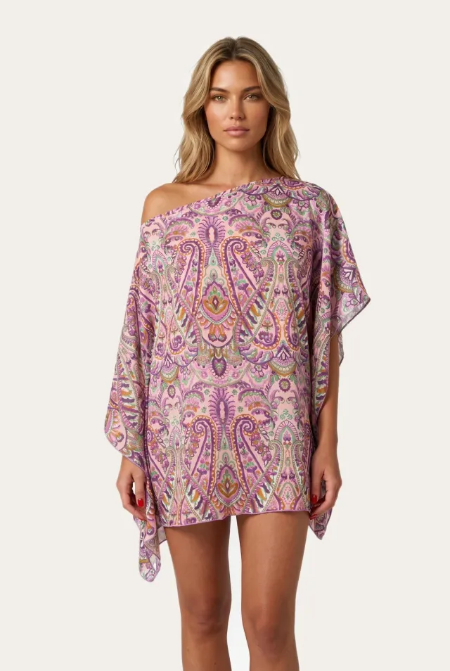 4Giveness Paisley Bloom caftano fantasia taglia SM LXL