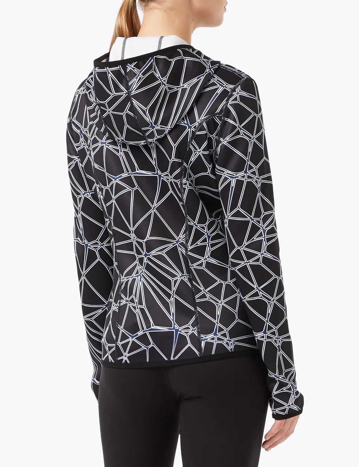 Arena Hooded Spacer giacca reversibile donna con cappuccio
