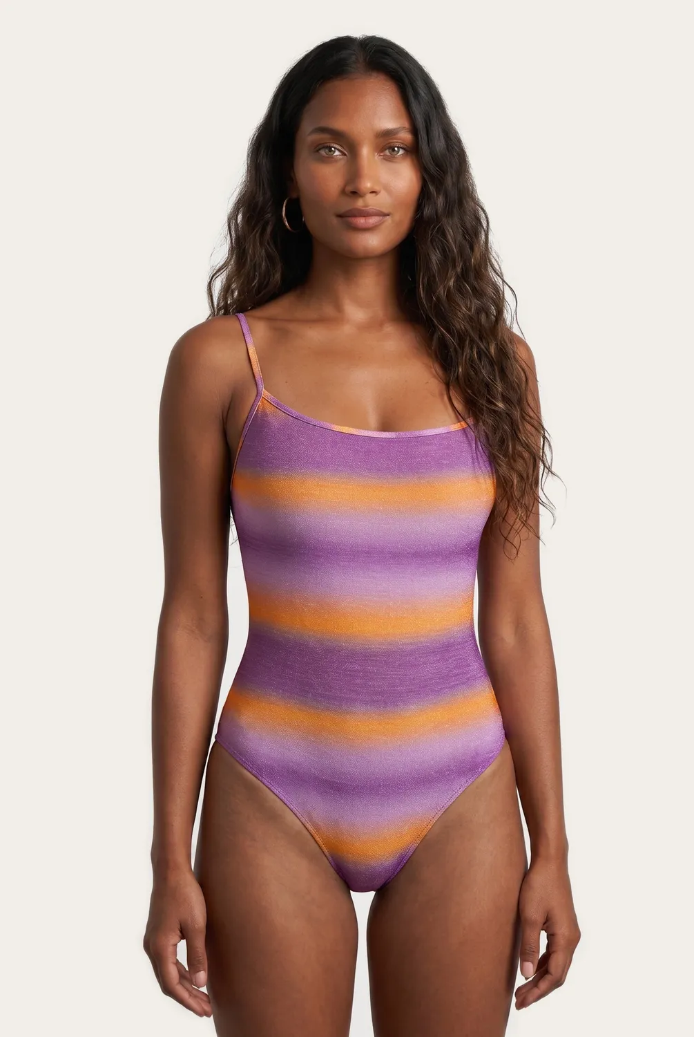 4 Giveness Shimmer Fade costume intero monospalla ottanio