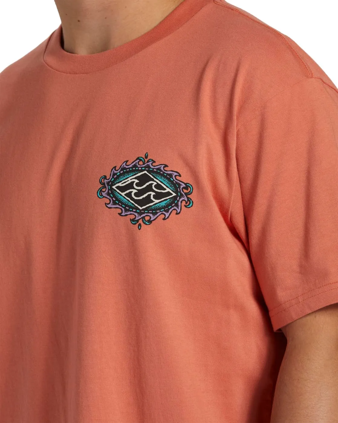 Billabong Crayon Wave maglietta uomo rosa XS