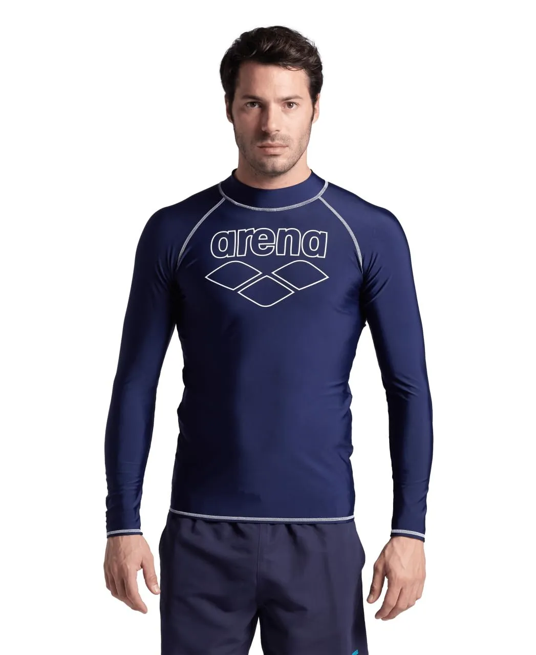 Arena Rash Vest L/S Graphic Lycra Uomo Manica Lunga