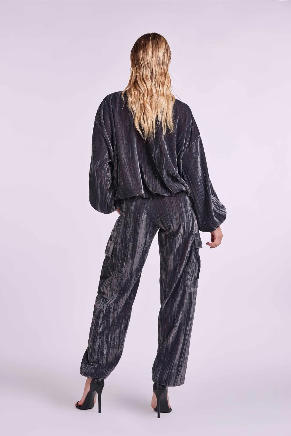 4 Giveness 4GVS pantaloni cargo grigio tasche